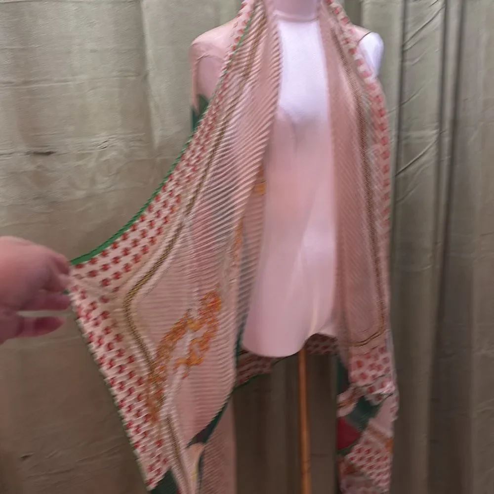 Gucci silk scarf vest